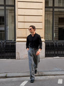 Sky Stand Collar Shirt
