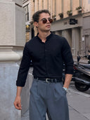 Sky Stand Collar Shirt