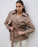Florence Cropped Trench Coat