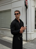 Sky Stand Collar Shirt