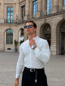 Sky Stand Collar Shirt