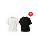 Oversized T-Shirt Set White + Black