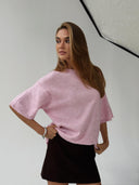 Lit Oversized Knit T-Shirt