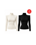 Dinar Longsleeve Set White + Black