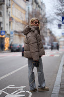 Oversized short puffer