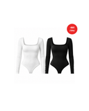 Santorini Bodysuit Set Black + White