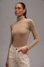 Suit ribbed turtleneck