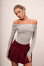 Asymmetrical Bodysuit Tabby
