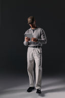 Ribbed Violet Jumper