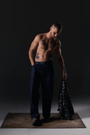 Wide-Leg Jeans with Belt