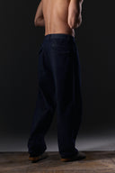 Wide-Leg Jeans with Belt