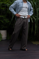 SP Loft Wide-Leg Pants.