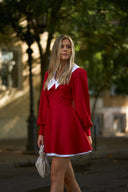 Dress with White Collar