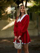 Dress with White Collar