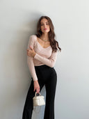 Джемпер в рубчик 