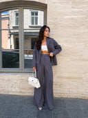 Lolli Women’s Suit: Blazer + Palazzo Trousers