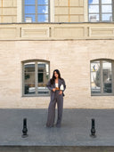 Lolli Women’s Suit: Blazer + Palazzo Trousers