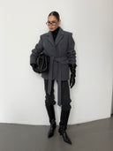 Insulated Coat with Belt Janette