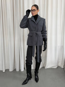 Insulated Coat with Belt Janette