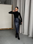 Solo Leather Skirt