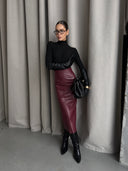 Шкіряна спідниця Solo 