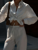 Busy Elastic-Waist Pants