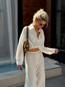 Busy Elastic-Waist Pants