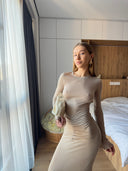 Платье Rina со сборкой