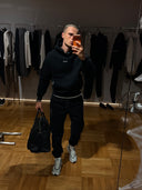 Fleece Sweatpants with Stitching