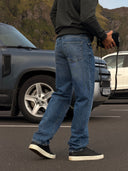 Zeo Distressed Straight Jeans