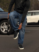 Zeo Distressed Straight Jeans