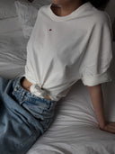 Oversize'owy T-shirt z sercem