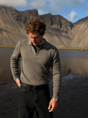 Ribbed Violet Jumper