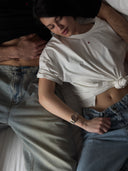 Oversize'owy T-shirt z sercem