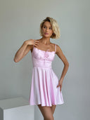 Lotos Silk Mini Dress