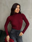 Ribbed knit turtleneck