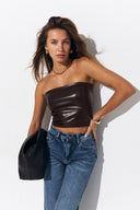 Lazy Leather Top