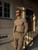 Джемпер в рубчик