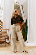 Chloe Elastic-Waist Pants