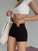 Bike shorts with seams