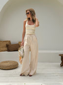 Chloe Elastic-Waist Pants