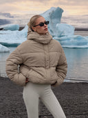 Oversized short puffer
