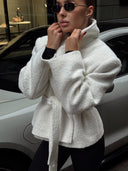 Cropped Pistachio Coat