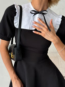 Neonila Dress with Detachable Collar