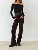 Spodnie proste Hvoya 