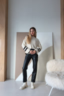 Insulated leather pants