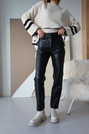 Insulated leather pants