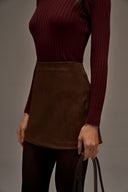 Spódnica mini Greta ze zamszu 