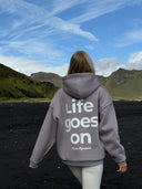 Bluza z kapturem z polaru Life Goes On