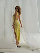 Dress with Slit Linda